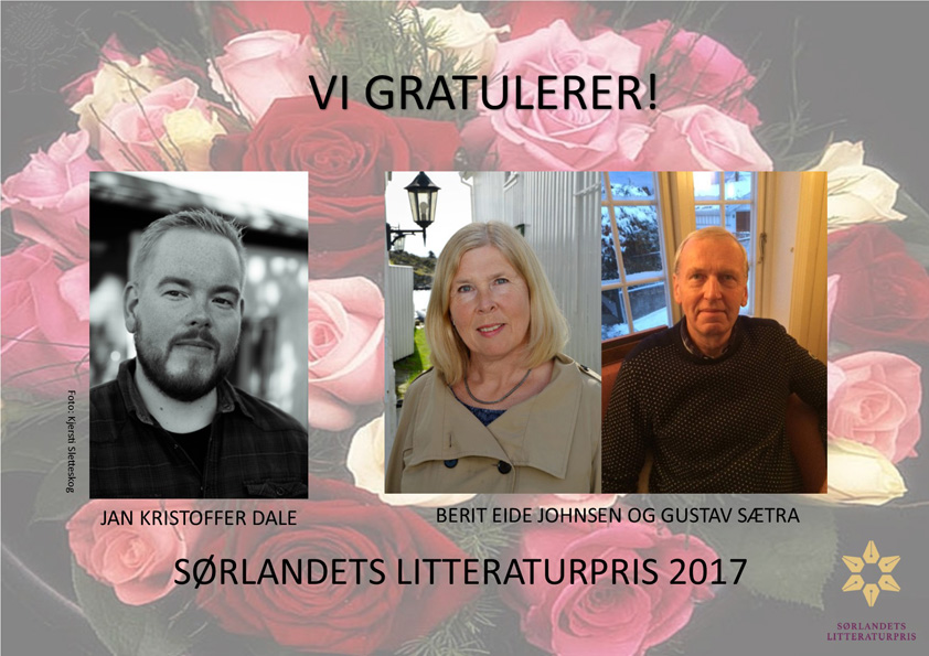 Vi gratulerer vinnerne av Sørlandets litteraturpris 2017!