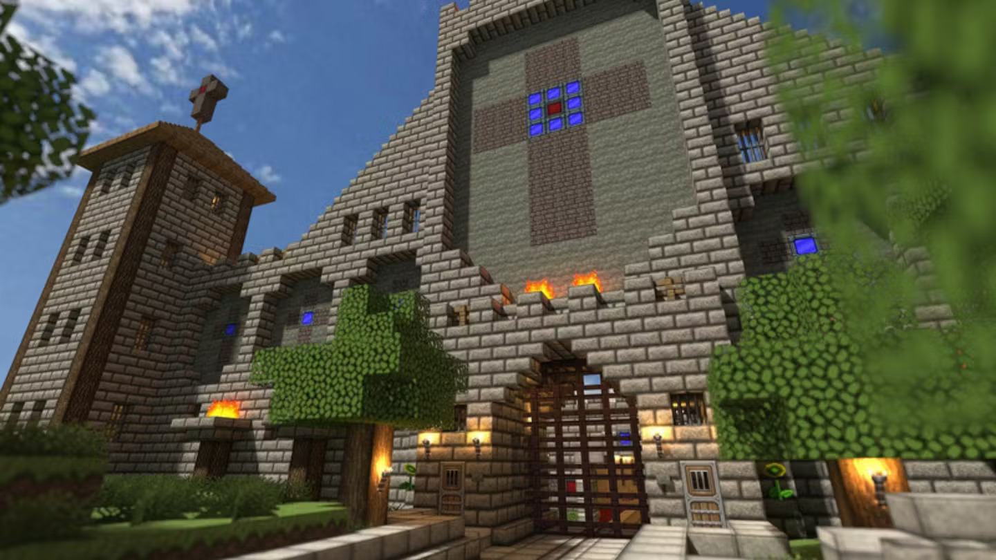 Bilde av Minecraft-slott