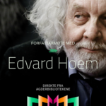 Arrangementsbilde med Edvard Hoem.