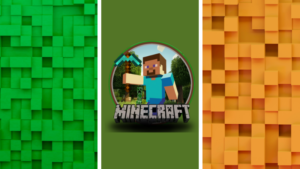 Bilde av en Minecraftlogo.